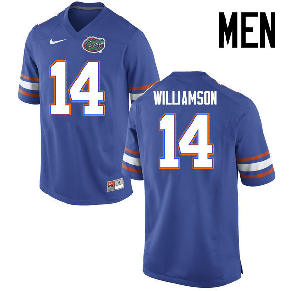 Men Florida Gators #14 Chris Williamson College Football Jerseys Sale-Blue